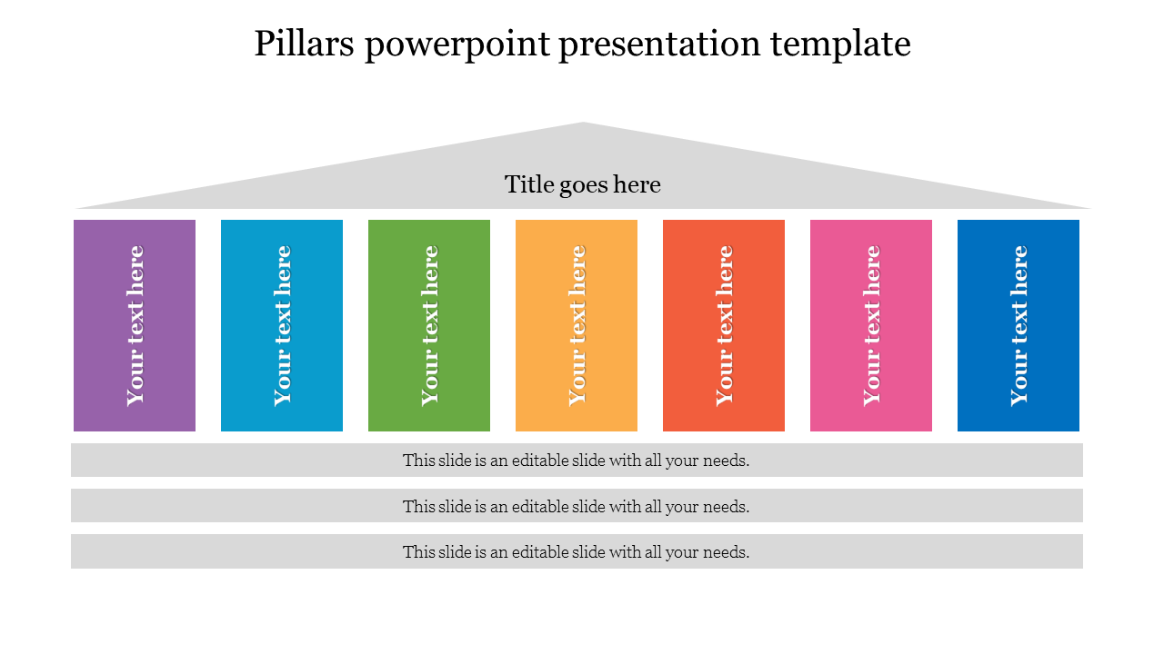 Effective Pillars PowerPoint Presentation Template Design